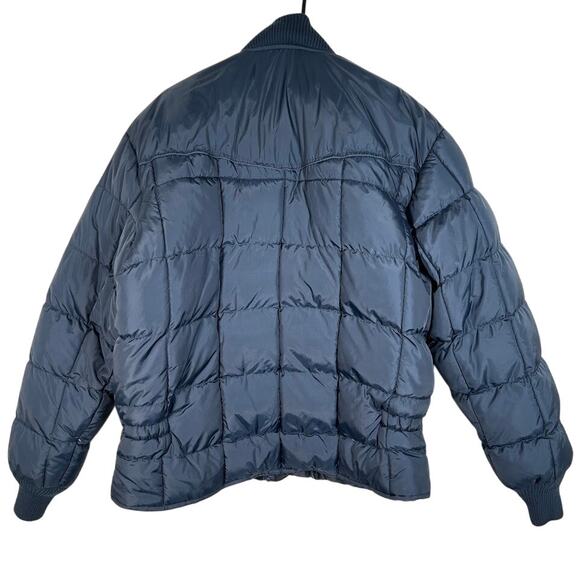 Drysdales Men's Quilted Full Zip Puffer Jacket XL Blue Winter Outdoor *Read - Picture 2 of 11